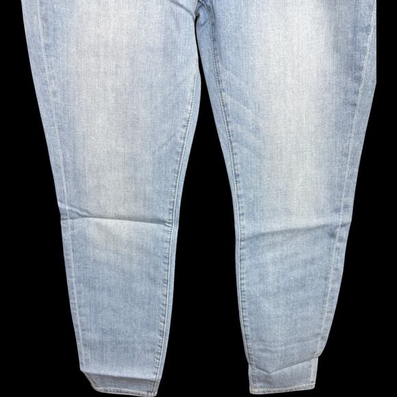 Warp + Weft Skinny High Rise Jeans 14/32 Chambray Stretch Cotton Denim NWT - Picture 6 of 15